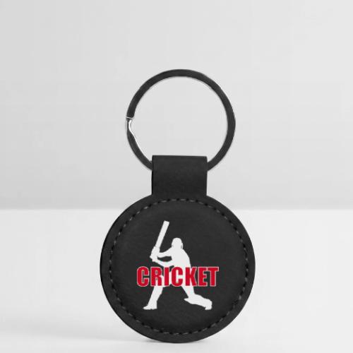 Power Play Cricket - Round Shaped Keychain