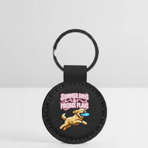 Summer Days & Frisbee Plays - Round Shaped Keychain