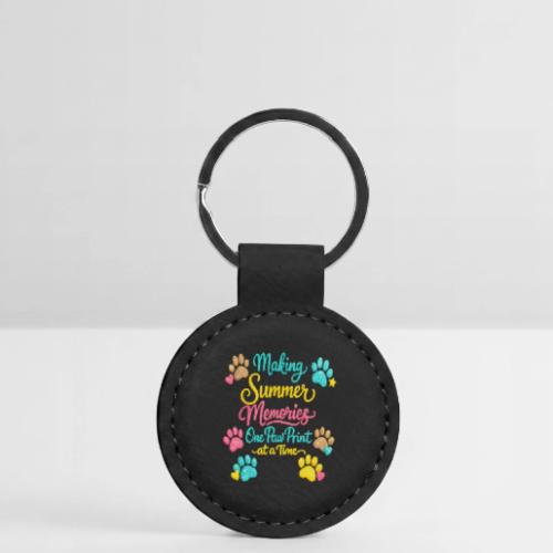 Making Summer Memories Faux Embroidery - Round Shaped Keychain