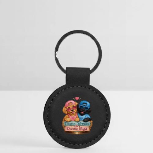Ocean Breeze & Doodle Hugs - Round Shaped Keychain