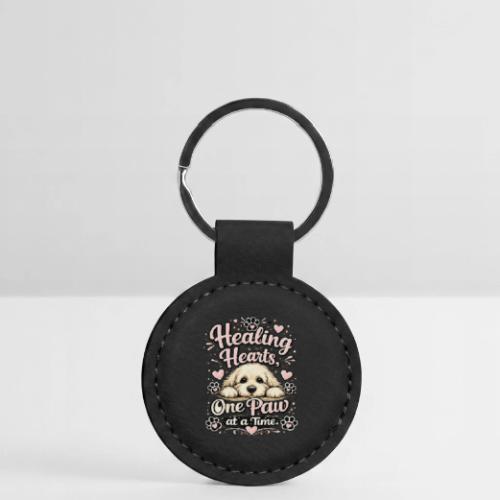 Healing Hearts, One Paw at a Time - Round Shaped Keychain