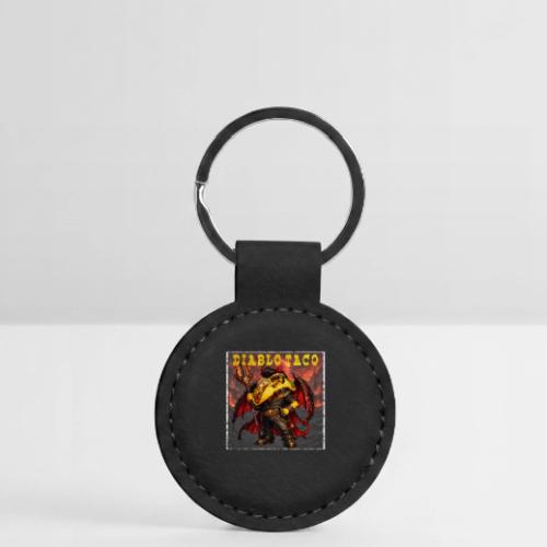 The Diablo Taco Spicy Demon Character - Round Shaped Keychain