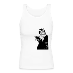 Salty Nun 2 color VG - Women's Longer Length Fitted Tank