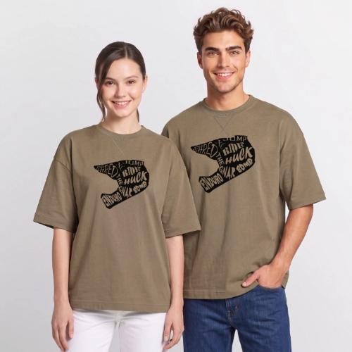 MTB Slang Helmet - Oversized Unisex Short Sleeve Sweatshirt