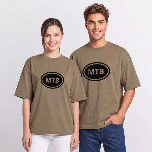 MTB Oval Logo - Oversized Unisex Short Sleeve Sweatshirt