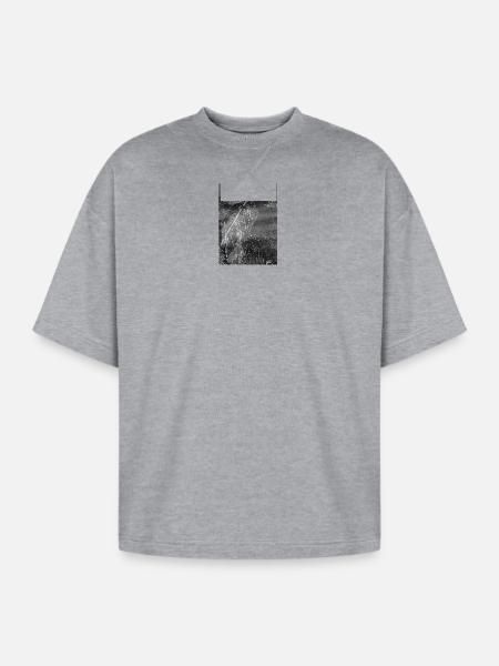 Good Shepherd - Dark Image - Oversized Unisex Short Sleeve Sweatshirt - heather gray