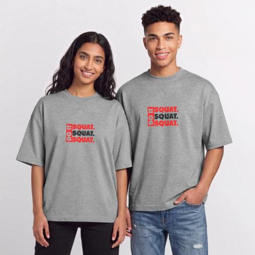 Do It. Squat.Squat.Squat | Vintage Look - Oversized Unisex Short Sleeve Sweatshirt
