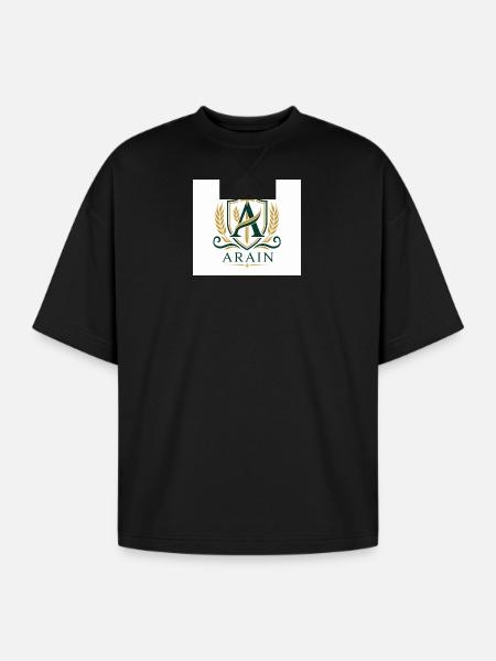 Arain Pride - Premium Punjabi Heritage Graphic - Oversized Unisex Short Sleeve Sweatshirt - black