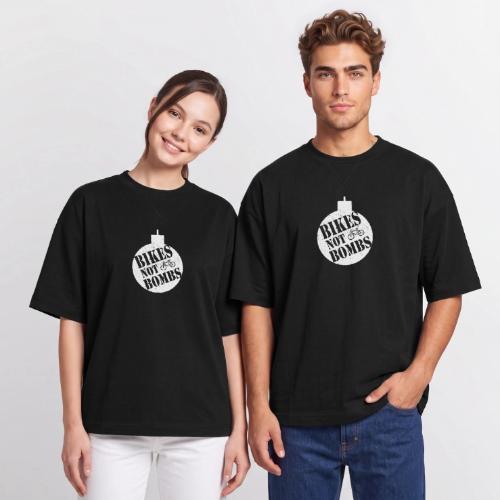 Bikes Not Bombs - Oversized Unisex Short Sleeve Sweatshirt