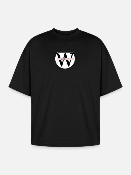 WHOLE - Oversized Unisex Short Sleeve Sweatshirt - black