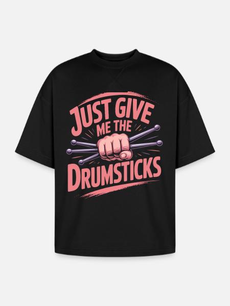 Cardio Drumming - Oversized Unisex Short Sleeve Sweatshirt - black