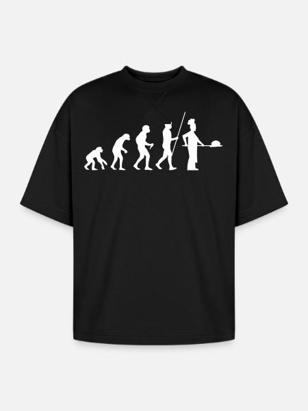 Baker Evolution - Oversized Unisex Short Sleeve Sweatshirt - black