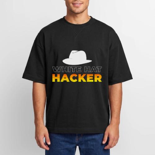 White Hat Hacker - Oversized Unisex Short Sleeve Sweatshirt