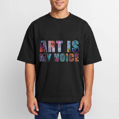 Art Is My Voice - Oversized Unisex Short Sleeve Sweatshirt