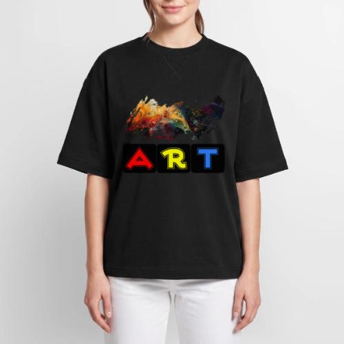 Pulse of Art - Oversized Unisex Short Sleeve Sweatshirt