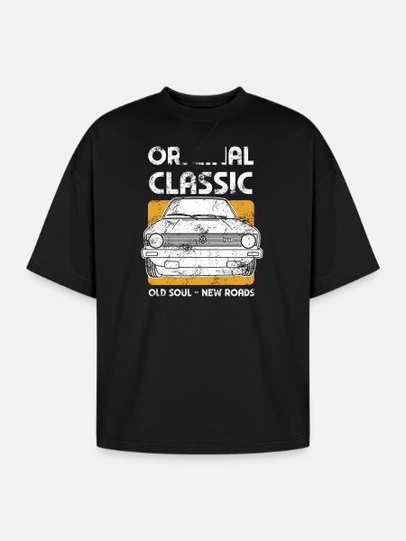 Volkswagen VW GTI Original Classic - Oversized Unisex Short Sleeve Sweatshirt - black