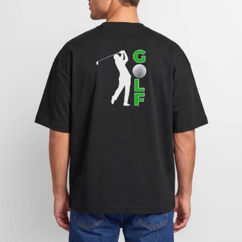 Golf: Classic Golf Motion - Oversized Unisex Short Sleeve Sweatshirt