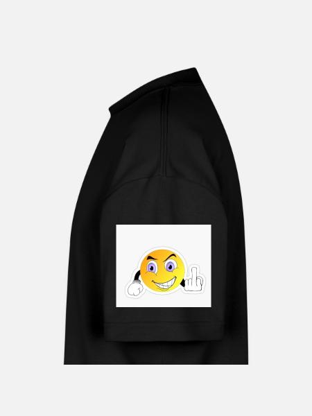 FUCK YOU - Oversized Unisex Short Sleeve Sweatshirt - black