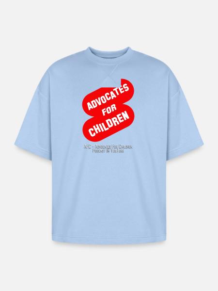 AFC Red Flash Sign - Oversized Unisex Short Sleeve Sweatshirt - powder blue