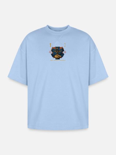 Paramedic  - Oversized Unisex Short Sleeve Sweatshirt - powder blue