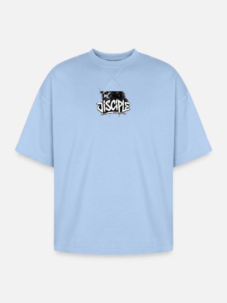 Disciples - Oversized Unisex Short Sleeve Sweatshirt - powder blue