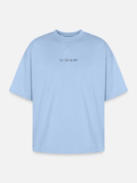 Summer Getaway Gear - Oversized Unisex Short Sleeve Sweatshirt - powder blue