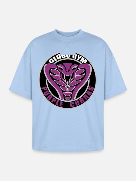 Globo GYM - Oversized Unisex Short Sleeve Sweatshirt - powder blue