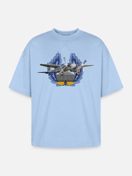 Mosquito - Oversized Unisex Short Sleeve Sweatshirt - powder blue