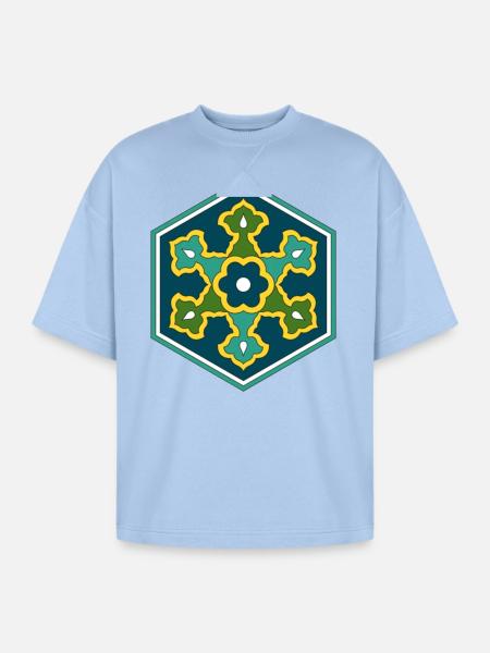 Ottoman Turkish - Oversized Unisex Short Sleeve Sweatshirt - powder blue