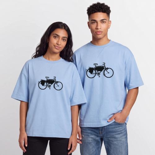 swiss_army_bike_bw - Oversized Unisex Short Sleeve Sweatshirt