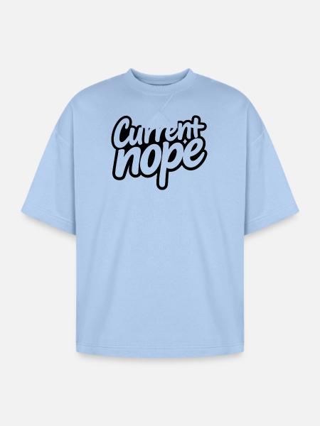 Noir Script Hype - Oversized Unisex Short Sleeve Sweatshirt - powder blue