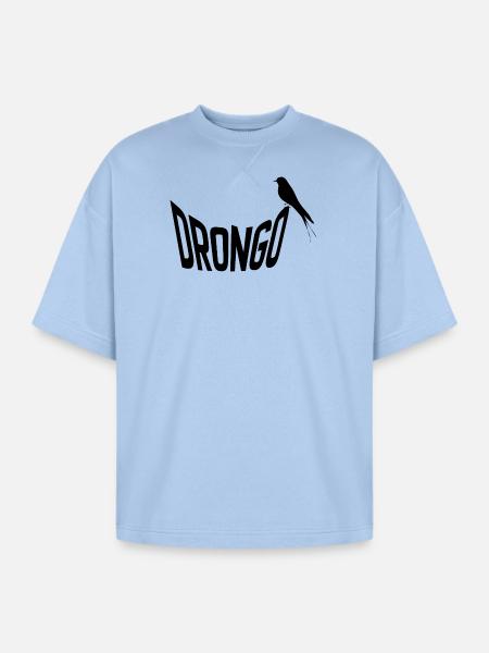 drongo - Oversized Unisex Short Sleeve Sweatshirt - powder blue