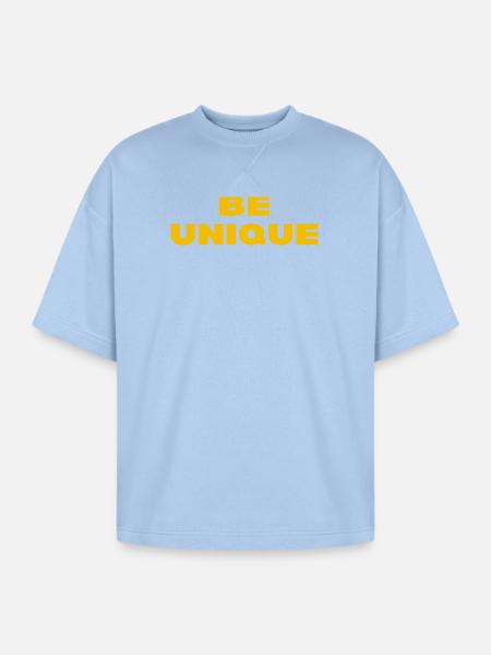 Be unique - Oversized Unisex Short Sleeve Sweatshirt - powder blue