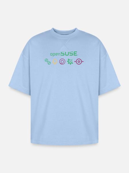 Distro Flavors - Oversized Unisex Short Sleeve Sweatshirt - powder blue