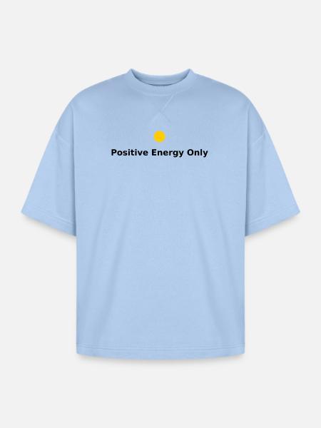 Solar Minimal Sunrise - Oversized Unisex Short Sleeve Sweatshirt - powder blue