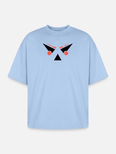NINJA Stealth Cap - Oversized Unisex Short Sleeve Sweatshirt - powder blue