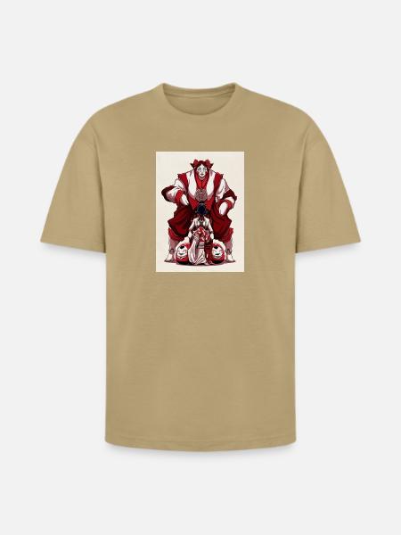 Gothic Matryoshka Queen - Heavyweight Unisex T-Shirt HAMMER by Gildan - tan