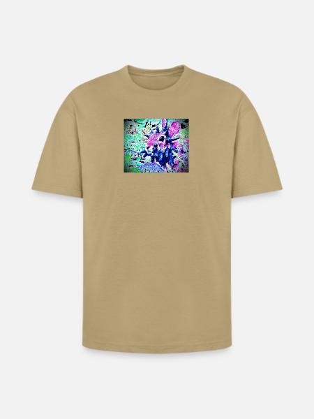 Zombie tentacle Rabbit  - Heavyweight Unisex T-Shirt HAMMER by Gildan - tan