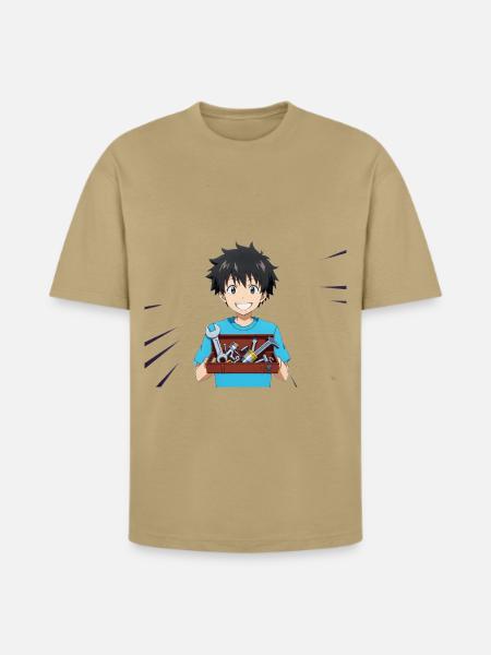 Toolbox Hero Kid - Heavyweight Unisex T-Shirt HAMMER by Gildan - tan