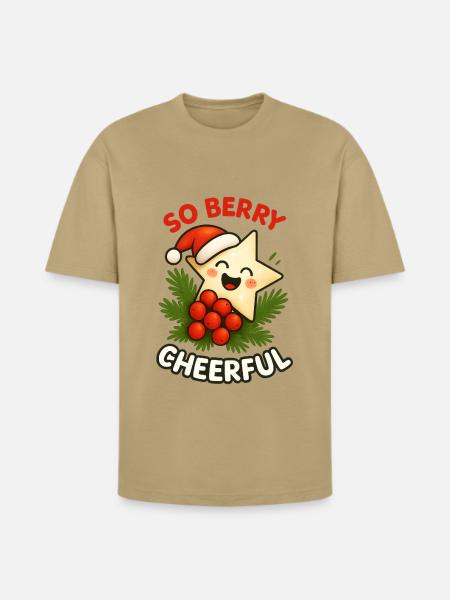 So Berry Cheerful - Heavyweight Unisex T-Shirt HAMMER by Gildan - tan