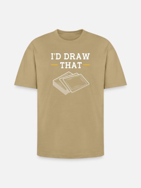 Card Player Trading Card Game - Heavyweight Unisex T-Shirt HAMMER by Gildan - tan