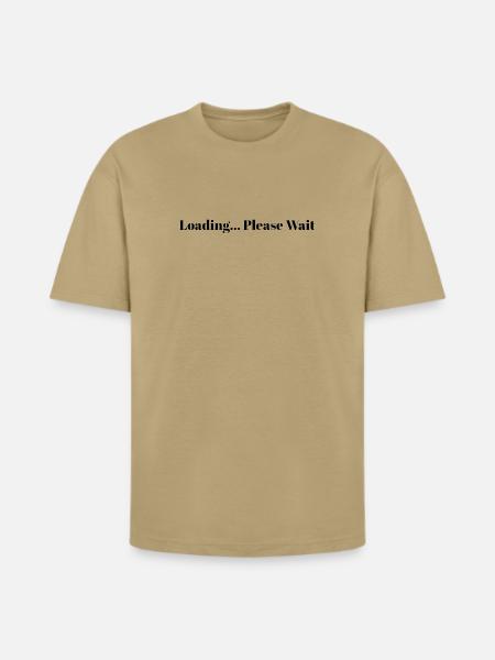 Loading... Please Wait - Heavyweight Unisex T-Shirt HAMMER by Gildan - tan