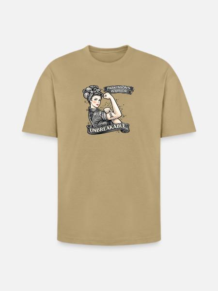 Parkinson Warrior Unbreakable - Heavyweight Unisex T-Shirt HAMMER by Gildan - tan