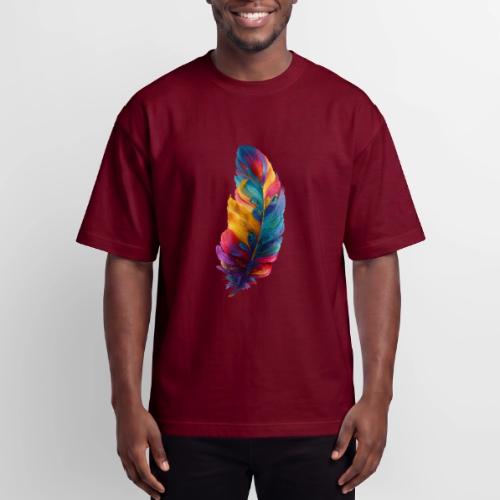 Spectrum Feather Flow - Heavyweight Unisex T-Shirt HAMMER by Gildan