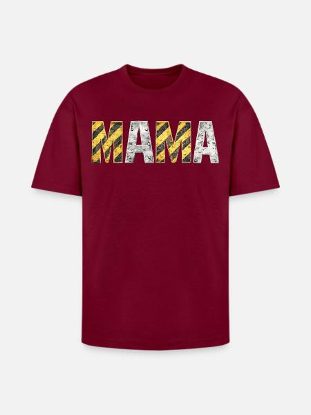 Industrial Hazard Mama Letters - Heavyweight Unisex T-Shirt HAMMER by Gildan - Garnet