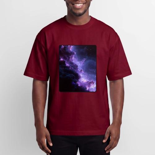 Purple Nebula Space Design - Heavyweight Unisex T-Shirt HAMMER by Gildan