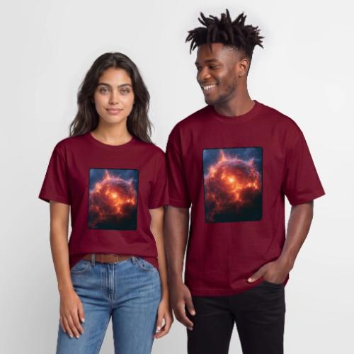 Exploding Supernova Space Art - Heavyweight Unisex T-Shirt HAMMER by Gildan