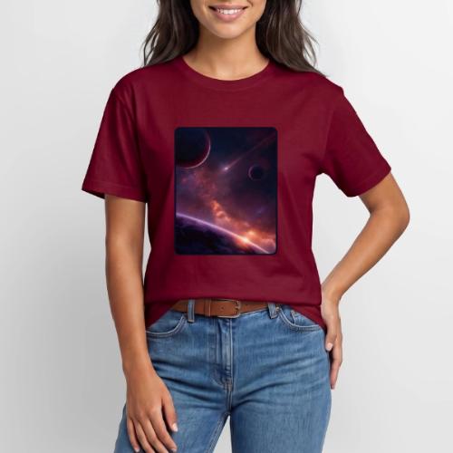 Cosmic Sunset Nebula Space Art - Heavyweight Unisex T-Shirt HAMMER by Gildan