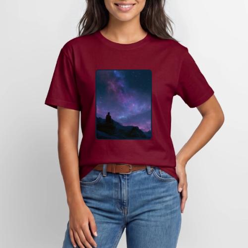 Stargazer Nebula Night Sky Art - Heavyweight Unisex T-Shirt HAMMER by Gildan