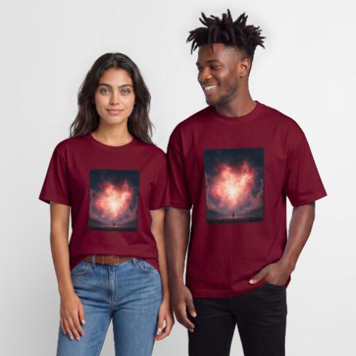 Supernova Sky Sci-Fi Artwork - Heavyweight Unisex T-Shirt HAMMER by Gildan